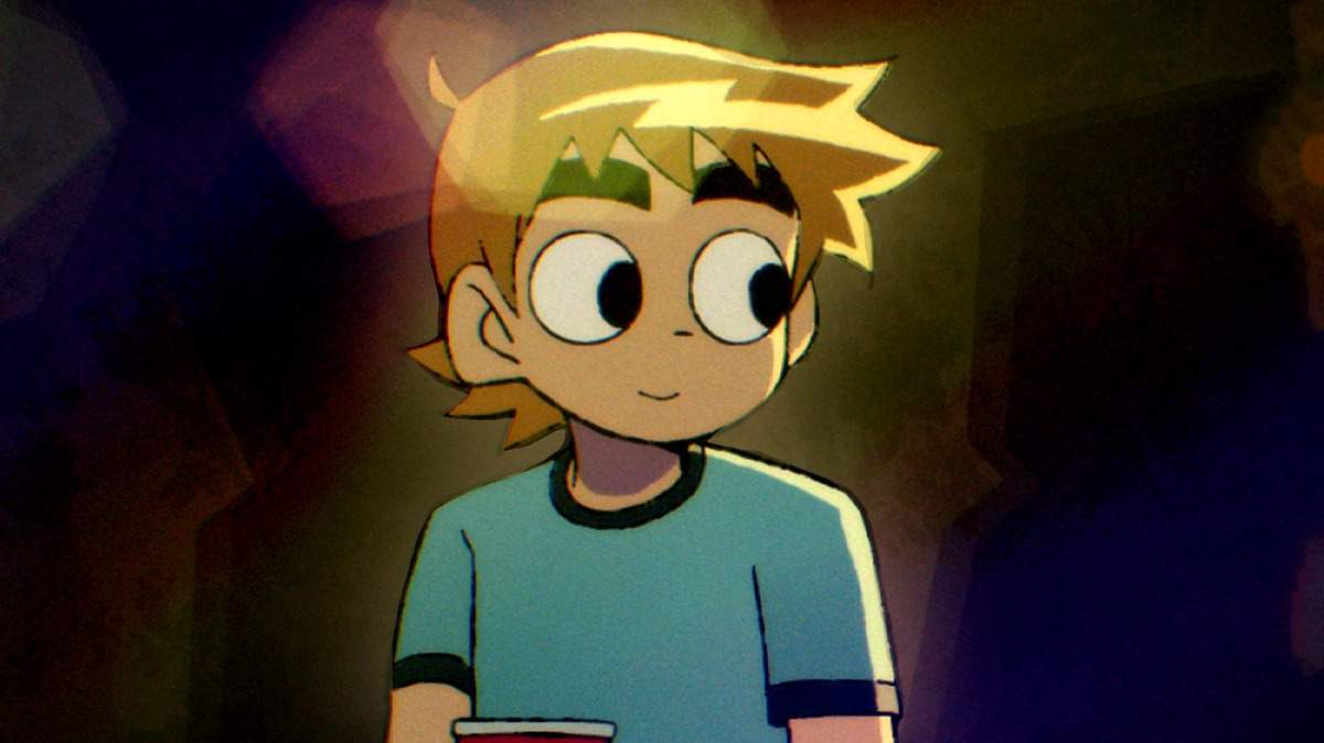 Scott standing around with a warm glow around him